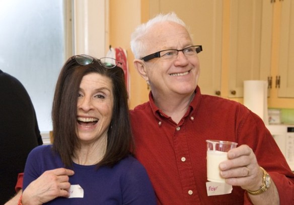 Joyce Kline and Peter Such hosting the 2008 Hamper Party