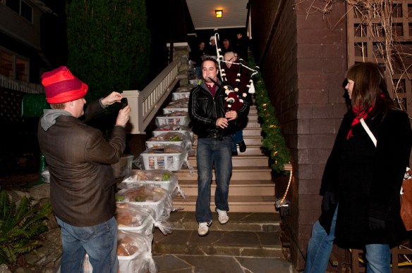 2010 - Josh pipes out the hampers